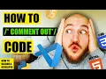 How to Comment out Multiple Lines of Code in Visual Studio Code