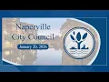 Naperville City Council Meeting - January 20 2026