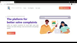Complaint Management System - Django Python
