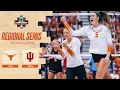 Texas vs. Indiana: 2025 NCAA volleyball regional semifinal highlights