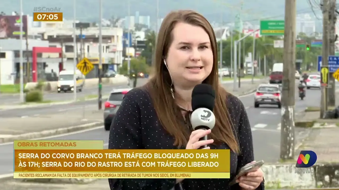 Trânsito na Serra do Rio do Rastro é liberado e são retomadas obras na Serra do Corvo Branco