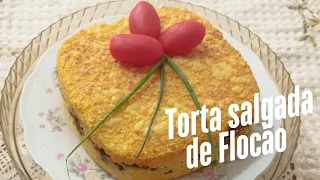 TORTA DE CARNE COM FLOCÃO! SENSACIONAL!