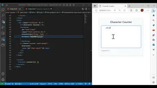 HTML CSS JavaScript Project 7 Character Counter