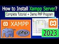 How to install Xampp Server 8 2 on Windows 2023 update PHP 8 2 Run PHP program in xampp
