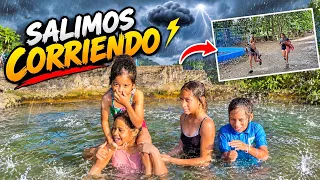 * UN DÍA EN EL RÍO… HASTA QUE LLEGÓ LA TORMENTA 🌧️😱