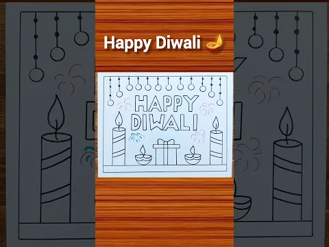 Happy Diwali Drawing / Diwali Drawing Easy / Diwali Drawing #shorts #diwali