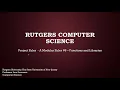 Rutgers CS - CS111