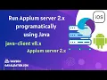 Run Appium server 2 x programatically in java tests