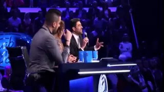 كاريس باشار في مسرح أرب ايدول لتشجع حازم شريف دندنها