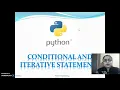 Conditional and Iterative Statements of Statements statement