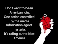 Download Lagu Green Day - American Idiot lyrics [1080p]