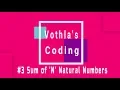 Sum of N Natural Numbers in Vothla s Coding 1000 Python Programs for beginners