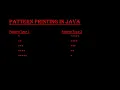 Java Pattern Printing ICSE
