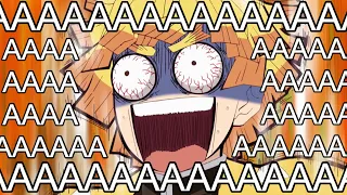 zenitsu screaming but its perfectly cut every time