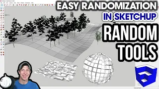 RANDOMIZING OBJECTS in SketchUp with Random Tools - FREE EXTENSION TUTORIAL