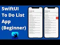 SwiftUI To Do List for Beginners Xcode 12 SwiftUI 2 2020 - iOS Development