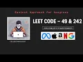 Leetcode 49 242 Group Anagrams and Valid Anagram Uber Google Python College Wala Dost