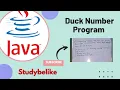 Duck Number Program In Java Class 10 Class 9