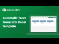 How to Assign Random Teams With Excel - Automatic Team Generator Excel Template