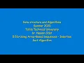 21 7 2020 Data Structure and Algorithms Using Array Based Sequences Insertion Sort II