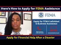 Need Disaster Relief Here s How to Apply for FEMA Assistance