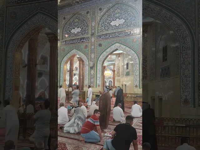 ⁣كتبنا رقعة الإمام المهدي عن جميع من أوصانا وضعناها في شباك الإمام الحسين عليه السلام لقضاء الحوائج