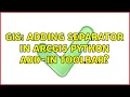 GIS Adding separator in ArcGIS python add-in toolbar