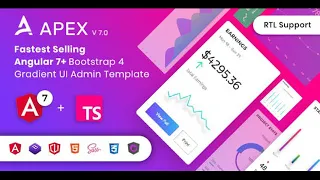 Apex - Angular 7 Bootstrap 4 HTML Admin Template Cracked