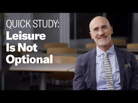 Leisure's Not a Luxury. It's a Requirement for Top Leaders video thumbnail