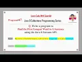 Java Interview Questions and Answers Q47 Find the First Longest Word in Sentence using Java 8 Stream