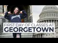 First Day of Classes at GEORGETOWN GRWM Starting Grad School Full Day of Working in Congress