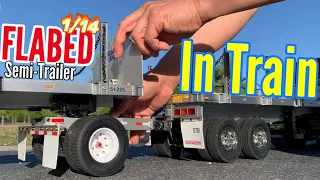 Download 4K Tamiya 1/14 Trailer Container | FLABED SEMI-TRAILER RC Tractor Truck in Train all Trucks MP3