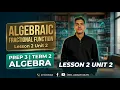 math prep 3 second term lesson 2 unit 2 - Algebraic fractional function