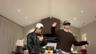 Taehyung and Jhope reacting to Drake referencing BTS in his new song via Instagram