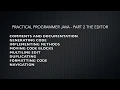 Tutorial Practical Programmer Java IntelliJ IDEA - Part 2 The Editor