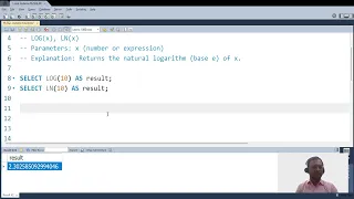 MySQL Numeric functions 13 LOG or LN