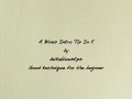 A Blues Intro Tip In E