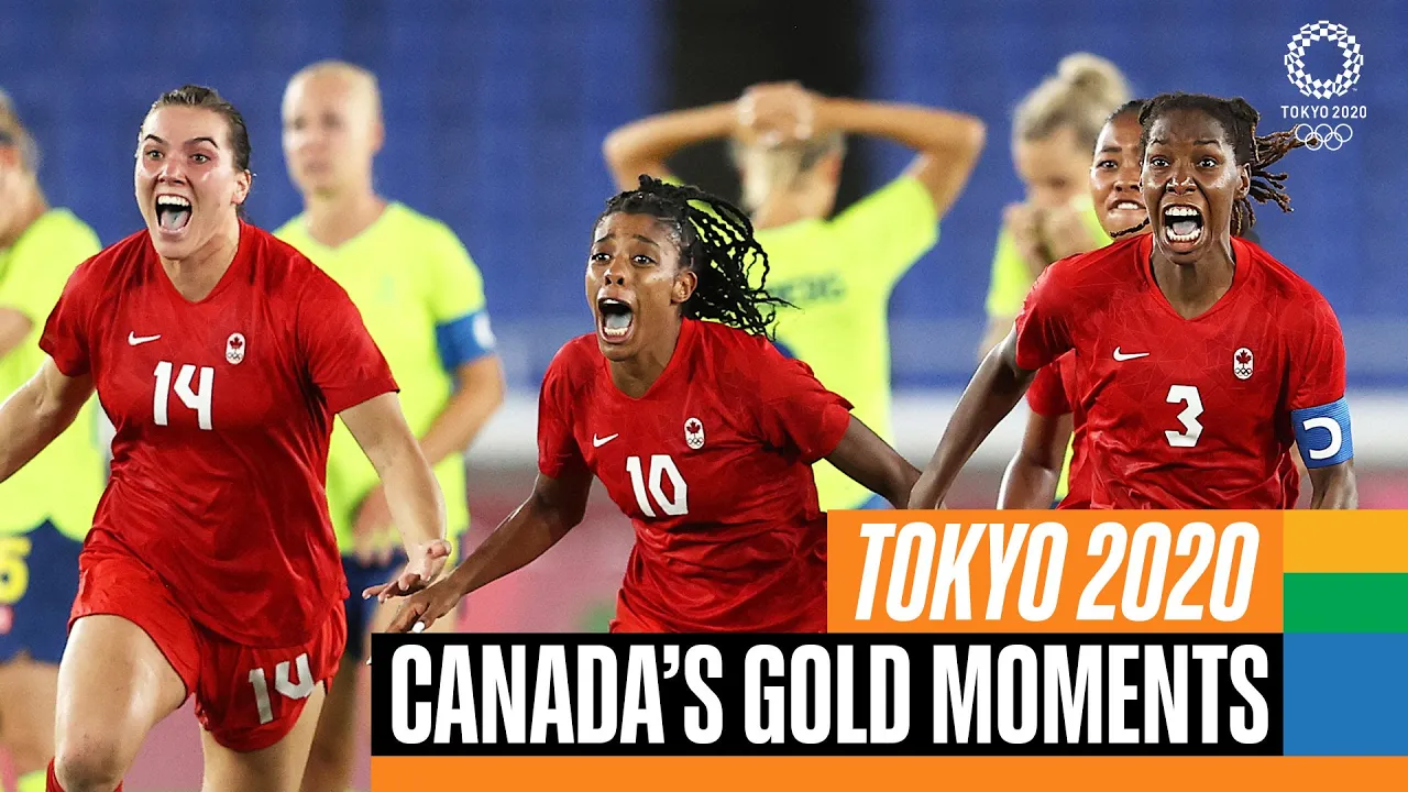 🇨🇦 🥇 Canada's gold medal moments at #Tokyo2020 | Anthems