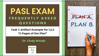 PASL Exam 2-Page Plan Artifact 1 2 2
