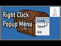 Right Clicking Popup Menu - Java Extra 37