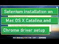 Selenium download and Install on Mac OS X Catalina Chrome driver setup
