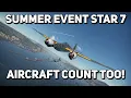 Summer event 2023 Star 7 aircraft count too
