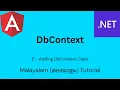 Angular and Net Core Full Stack App 5 - Adding DBContext class Malayalam Tutorial