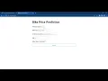 Bike Price Prediction WebApp development Flask - Machine Learning Using Python