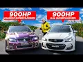Supercharged V8 Holden Commodore SHOWDOWN LSA VF SS v HARROP VE SS