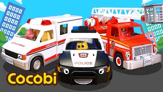 Mobil Penyelamat Super Beraksi!🚒 | Lagu Mobil Anak | Cocobi