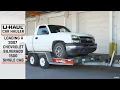 Loading a 2007 Chevrolet Silverado 1500 Single Cab On a U-Haul Car Hauler