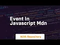 event in javascript mdn