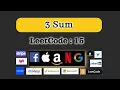 3Sum LeetCode 15 Medium