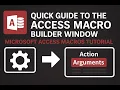 Microsoft Access Macro Builder Tutorial Build Your First Macro